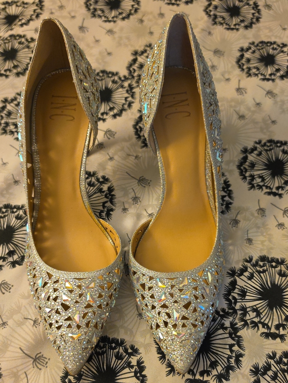 INC International Concepts Crystal Embellished Pointed Heels